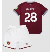 Stroje piłkarskie West Ham United Tomas Soucek #28 Koszulka Podstawowej dla dzieci 2025-26 Krótki Rękaw (+ szorty)